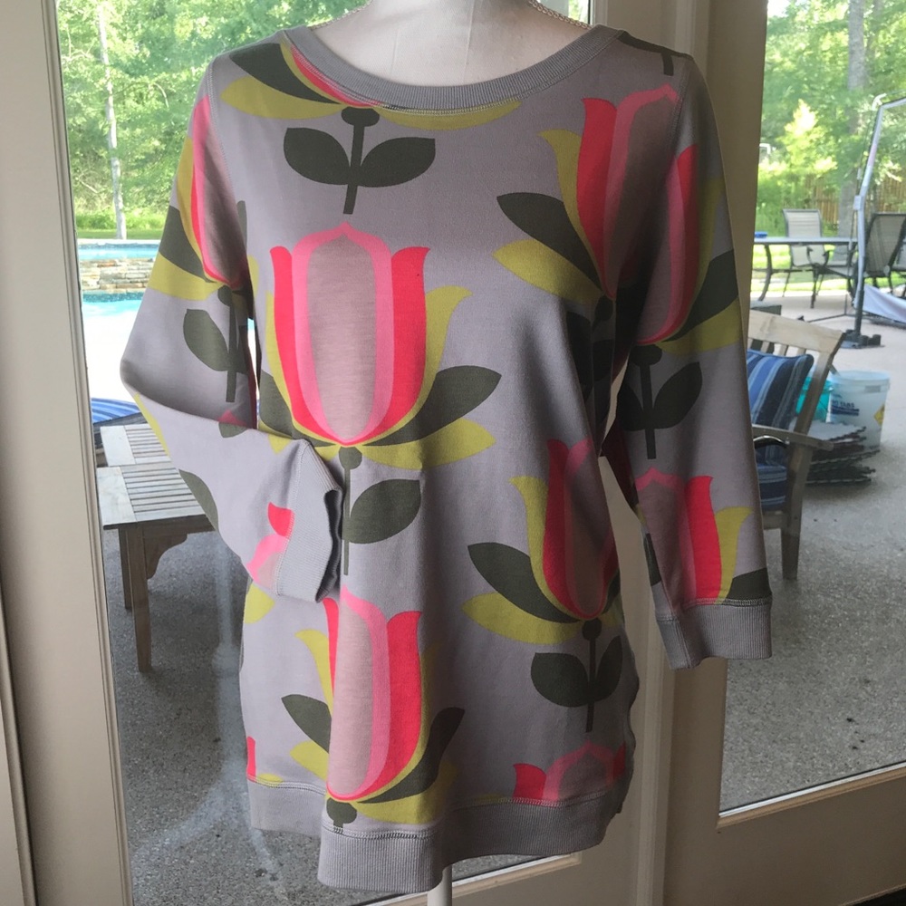 Boden knit sophisticated sweatshirt, 3/4 sleeve